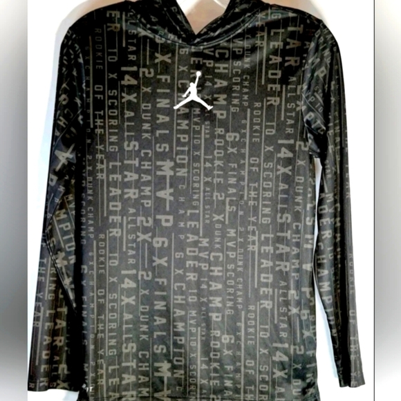 Nike Air Joran Boy - Dri Fit Hooded Long Sleeve - Picture 1 of 6